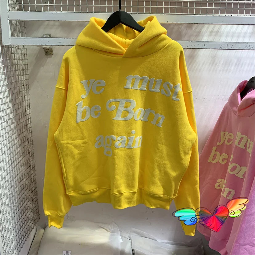 2023fw Puff Print Kanye West Hoodie Women