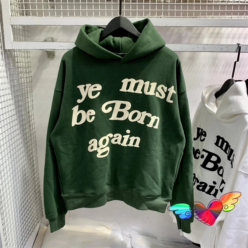 2023fw Puff Print Kanye West Hoodie Women