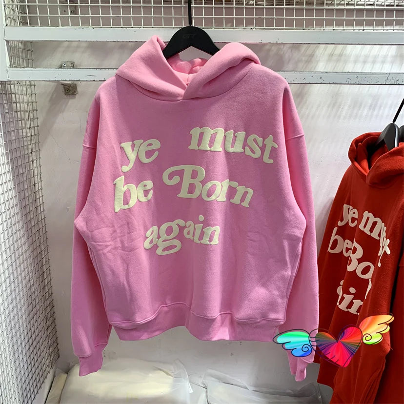 2023fw Puff Print Kanye West Hoodie Women